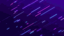 a bunch of neon lines are moving in a diagonal pattern on a dark purple background .