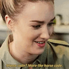 patterson ashley johnson blindspot morse code horse code