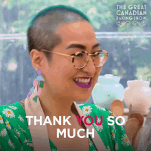 Thank You So Much Chi GIF - Thank You So Much Chi The Great Canadian Baking Show GIFs