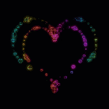 Heart Love GIF - Heart Love Colourful Heart GIFs