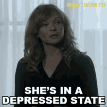 Shes In A Depressed State Erica Davidson GIF - Shes In A Depressed State Erica Davidson Wentworth GIFs