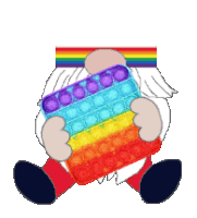 Rainbow Gnome Sticker