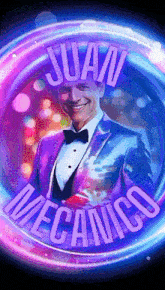 a picture of juan mecanico with a man in a suit