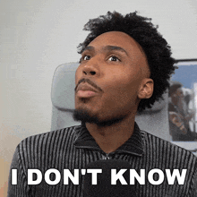 a man with a beard says i don t know