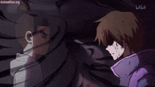 a picture of two anime characters with the website animekhor.org in the upper left corner