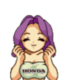 honda girl boobs bounce happy excited