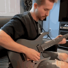 Playing The Guitar Cole Rolland GIF - Playing The Guitar Cole Rolland Strumming GIFs