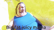 Big Fat Juicy Mama Water Slide GIF