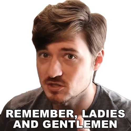 Remember Ladies And Gentlemen Aaron Brown Sticker - Remember Ladies And Gentlemen Aaron Brown Bionicpig Stickers