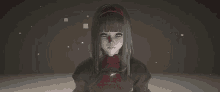 a girl with a mask on her face has the letter f on her face