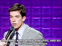 John Mulaney New In Town GIF - John Mulaney New In Town Fries GIFs
