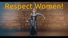 respect women kazakh girl sword