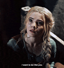 The Witcher Ciri GIF - The Witcher Ciri I Want To Be Like You GIFs