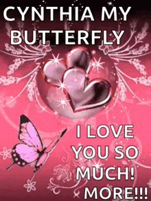 I Love You So Much Butterfly GIF