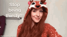 Stop Being Thristy Spray GIF - Stop Being Thristy Spray Smile GIFs