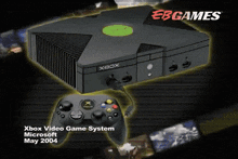 a black xbox video game system from microsoft
