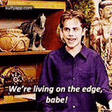 We'Re Living On The Edge,Babe!.Gif GIF - We'Re Living On The Edge Babe! Rider Strong GIFs