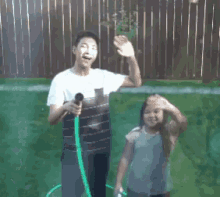 darren espanto espanto siblings play spray water