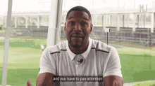 and you have to pay attention when you drive it focus be careful michael strahan mens journal