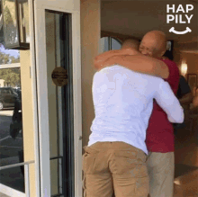 Hug Happily GIF - Hug Happily Father And Son GIFs