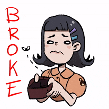 broke woman