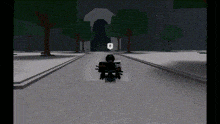 a person in a video game is riding a motorcycle