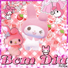 a picture of my melody with the words bom dia