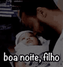 Boa Noite Filho / Pai E Filho / Bebê / Família GIF - Good Night Son Good Night Father And Son GIFs