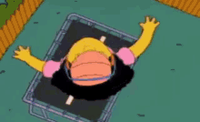 Otto Trampoline GIF - Otto Trampoline The Simpsons GIFs