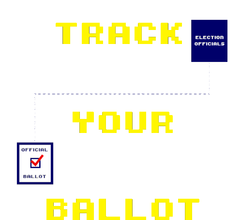 Track Your Ballot Vote In Person Sticker - Track Your Ballot Vote In Person Georgia Voter Stickers
