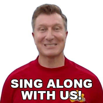Sing Along With Us Simon Wiggle Sticker - Sing Along With Us Simon Wiggle The Wiggles Stickers