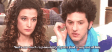 When Friends Ask Me To Hang Out GIF - Parks And Rec Jean Ralphio Saperstein Too Much Responsibilities GIFs