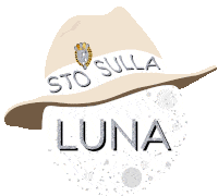 Sto Sulla Luna Im On The Moon Sticker