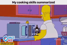 Cooking Skills Homer Simpson GIF