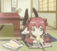 Anime Homework GIF - Anime Homework Snacking GIFs