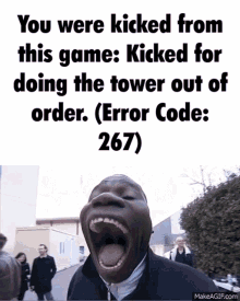 Jtoh Kicked GIF - Jtoh Kicked Tower Out Of Order GIFs