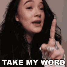 Take My Word I Promise I Wont Lie Fiona Frills GIF - Take My Word I Promise I Wont Lie Fiona Frills Fionafrills Vlogs GIFs