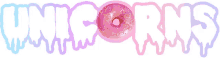 unicorn doughnuts colors pink pastel