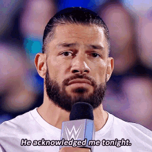 Roman Reigns He Acknowledged Me Tonight GIF - Roman Reigns He Acknowledged Me Tonight John Cena GIFs