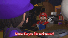 Smg4 Mario GIF - Smg4 Mario Do You Like Rock Music GIFs