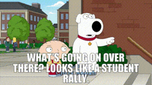 Family Guy Brian Griffin GIF - Family Guy Brian Griffin Student Rally GIFs