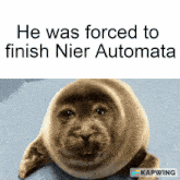 Seal Nier Automata He Was Forced To GIF