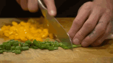 Chopping Ingredients Tommy G GIF - Chopping Ingredients Tommy G Chopping Green Onions GIFs
