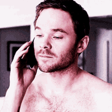 shawn ashmore phone call on the phone smile handsome