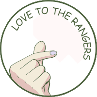 Love To The Rangers байгаль хамгаалагчид Sticker - Love To The Rangers Rangers байгаль хамгаалагчид Stickers