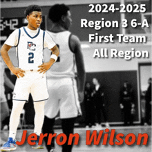 a basketball player with the name jerron wilson on his jersey