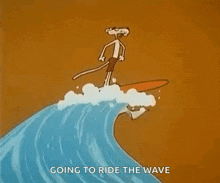 Surfing Wave GIF - Surfing Wave Pinkpanther GIFs