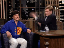 Kung Fu Conan Obrien GIF - Kung Fu Conan Obrien Jackie Chan GIFs