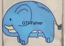 Fart Blue Elephant GIF - Fart Blue Elephant Gti GIFs
