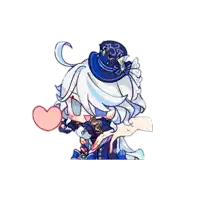 a drawing of a girl with white hair and a top hat